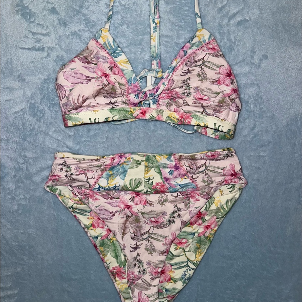 Hurley x Loveshackfancy Floral Bikini Set